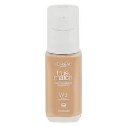 L''Oreal True Match W3 Warm Light Medium Foundation 1.0 fl oz