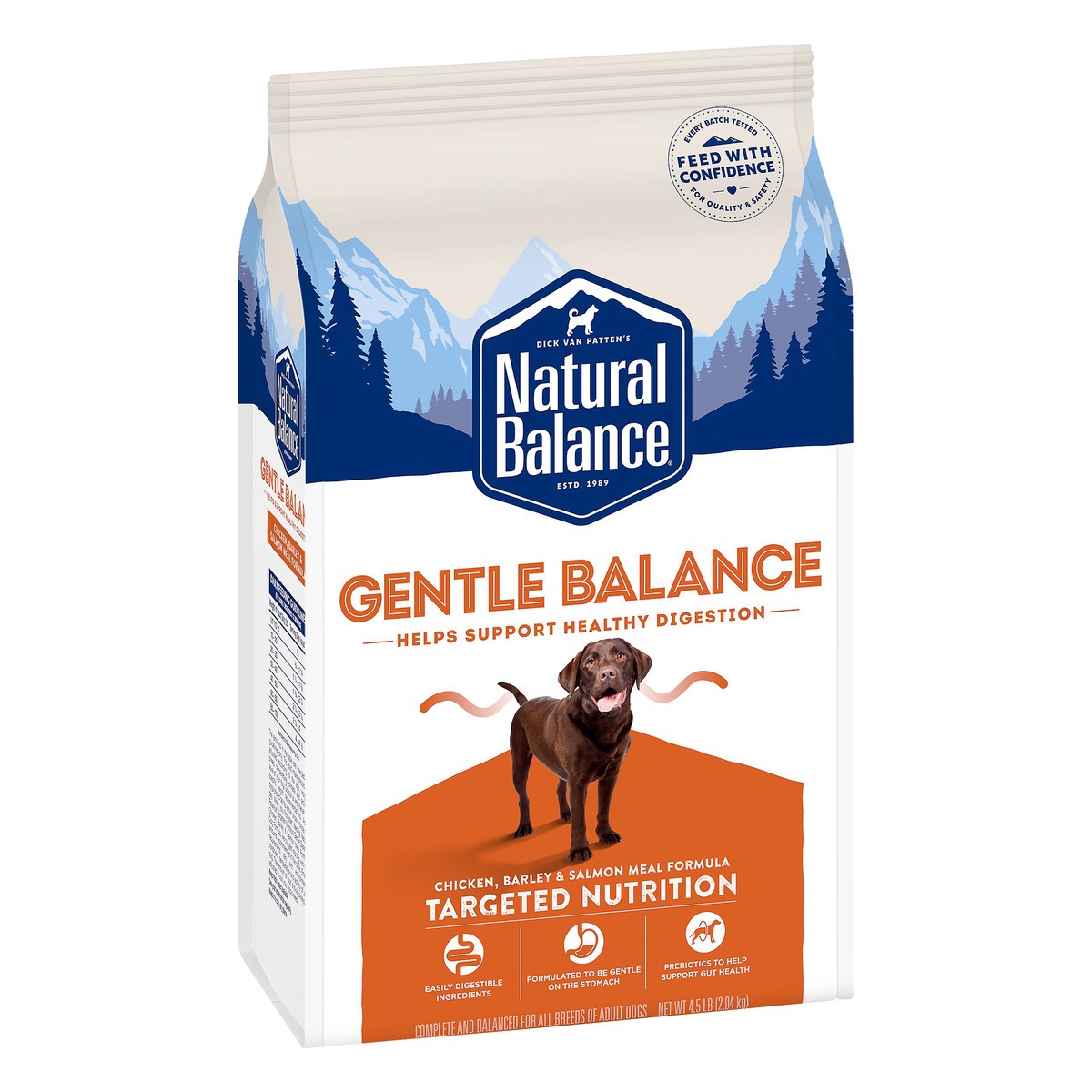 slide 4 of 8, Natural Balance Gentle Balance Chicken, Barley & Salmon Meal Formula Dog Food 4.5 lb, 4.5 lb