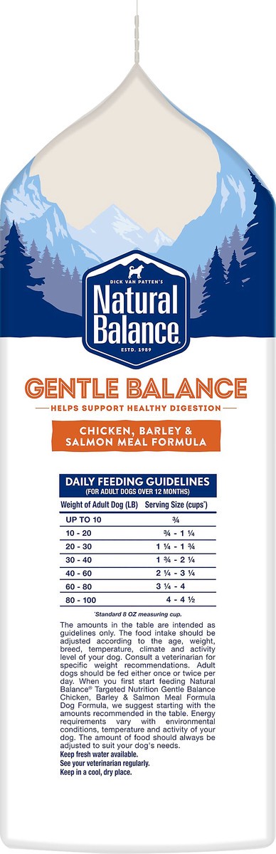 slide 7 of 8, Natural Balance Gentle Balance Chicken, Barley & Salmon Meal Formula Dog Food 4.5 lb, 4.5 lb