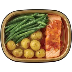 Meal Simple by H-E-B Honey Garlic Salmon, Green Beans & Potatoes