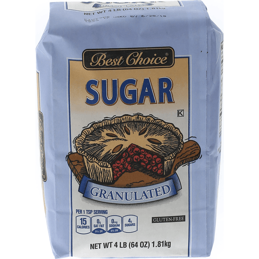 slide 1 of 1, Best Choice Granulated Sugar, 4 lb