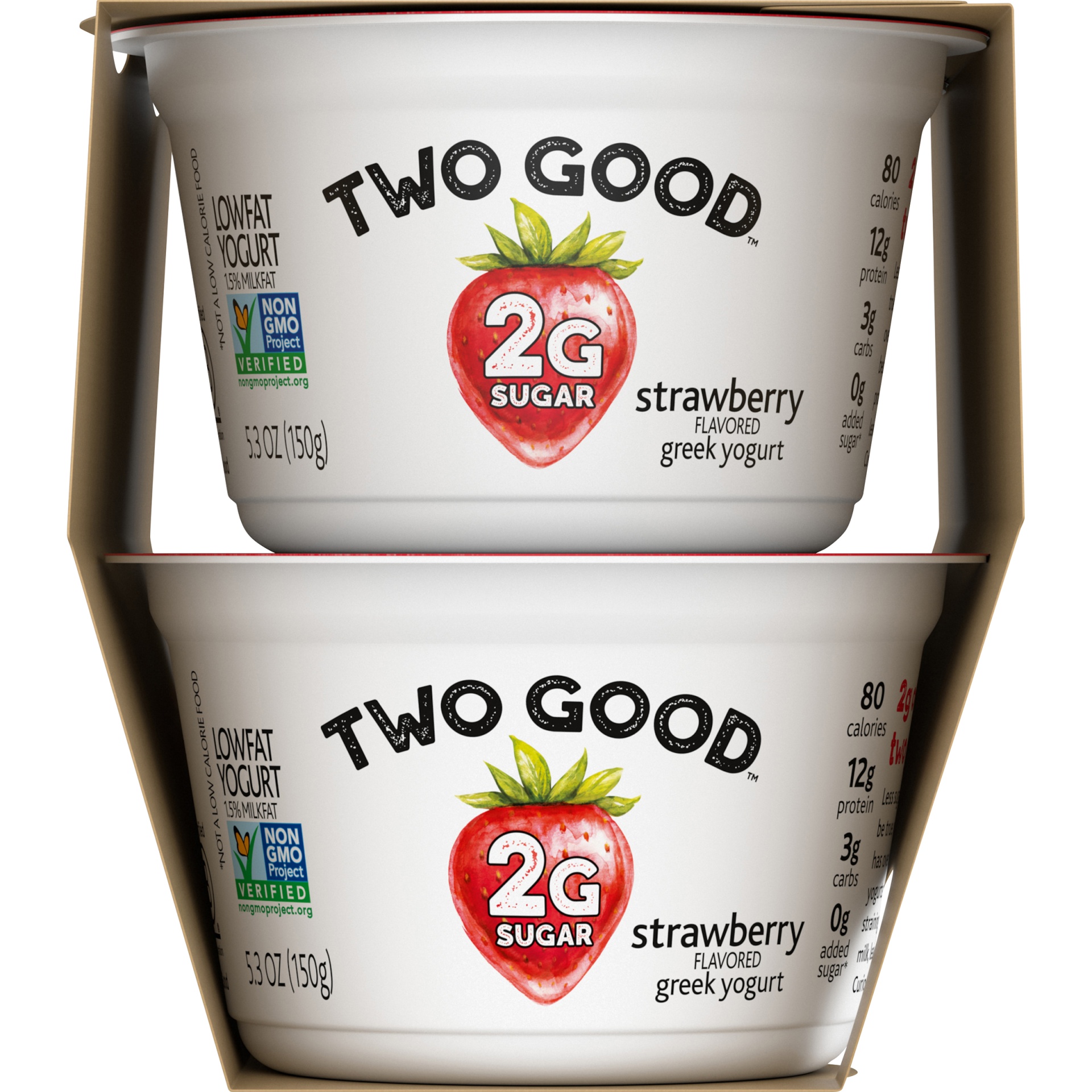 Two Good Low Fat Lower Sugar Strawberry Greek Yogurt 4ct 5 3oz Cups 4 Ct 5 3 Oz Shipt