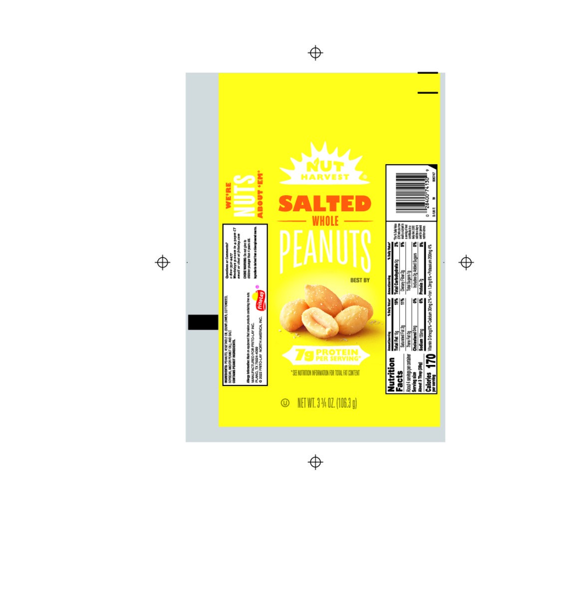 slide 3 of 8, Nut Harvest Whole Peanuts Salted 3 3/4 Oz, 3.75 oz