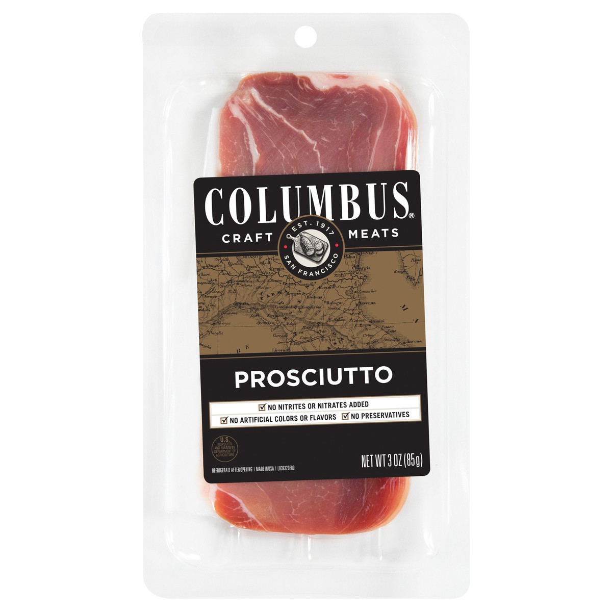 slide 1 of 9, Columbus Prosciutto, 3 oz., 3 oz