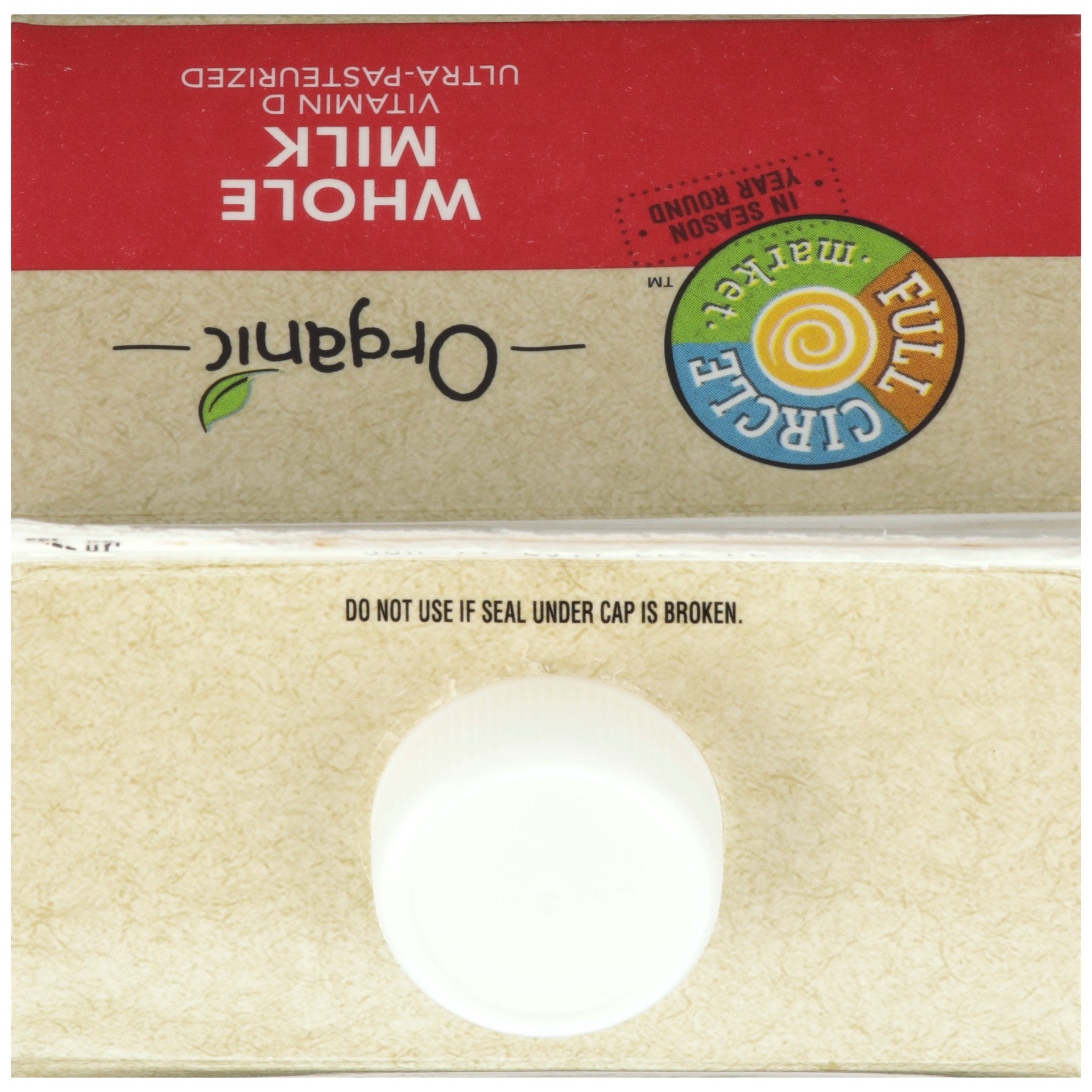 slide 4 of 6, Full Circle Market Organic Whole Milk, 64 fl oz