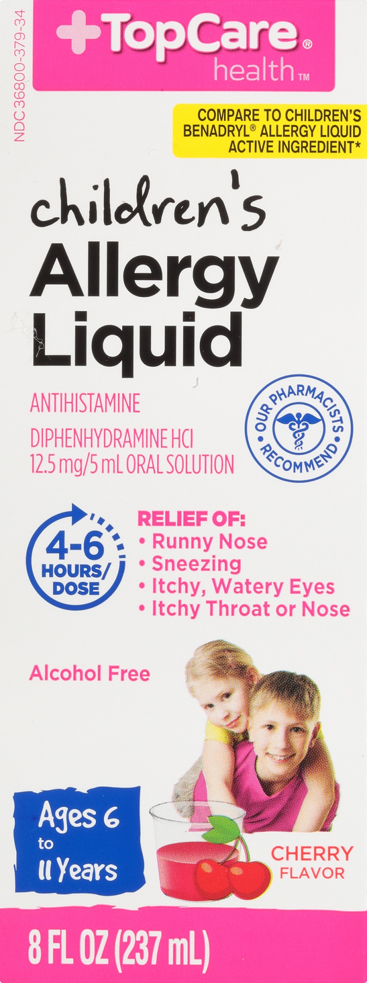 slide 5 of 6, TopCare Health Children's Cherry Flavor Allergy Liquid 8 fl oz, 8 fl oz
