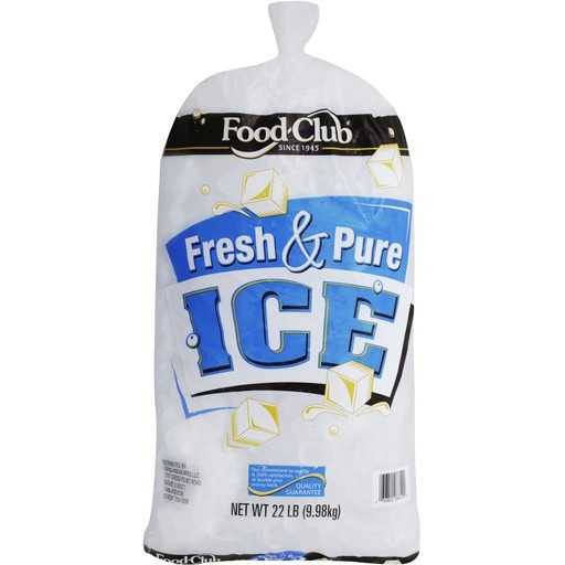 slide 1 of 1, Food Club Ice Bag, Fresh And Pure, 22 lb