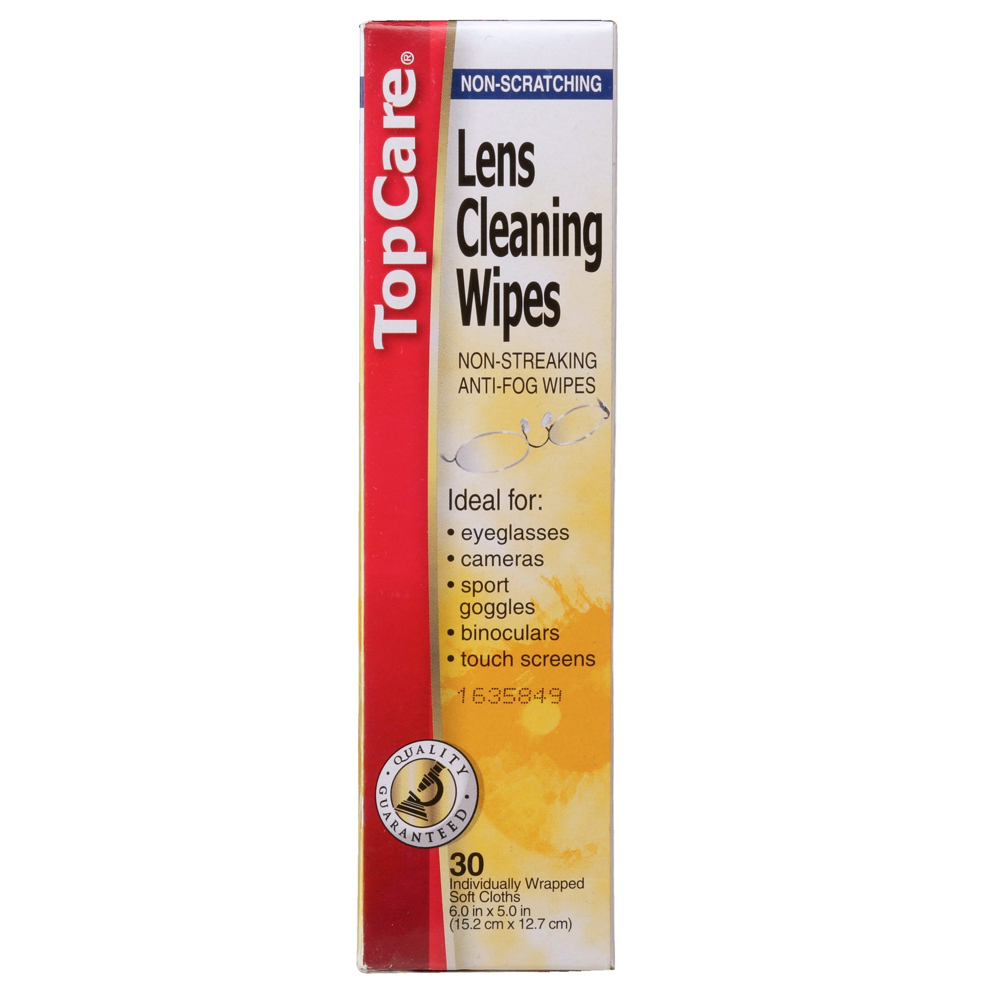 slide 6 of 6, TopCare Health Non-Scratching Lens Cleaning Wipes 30 ea, 30 ct