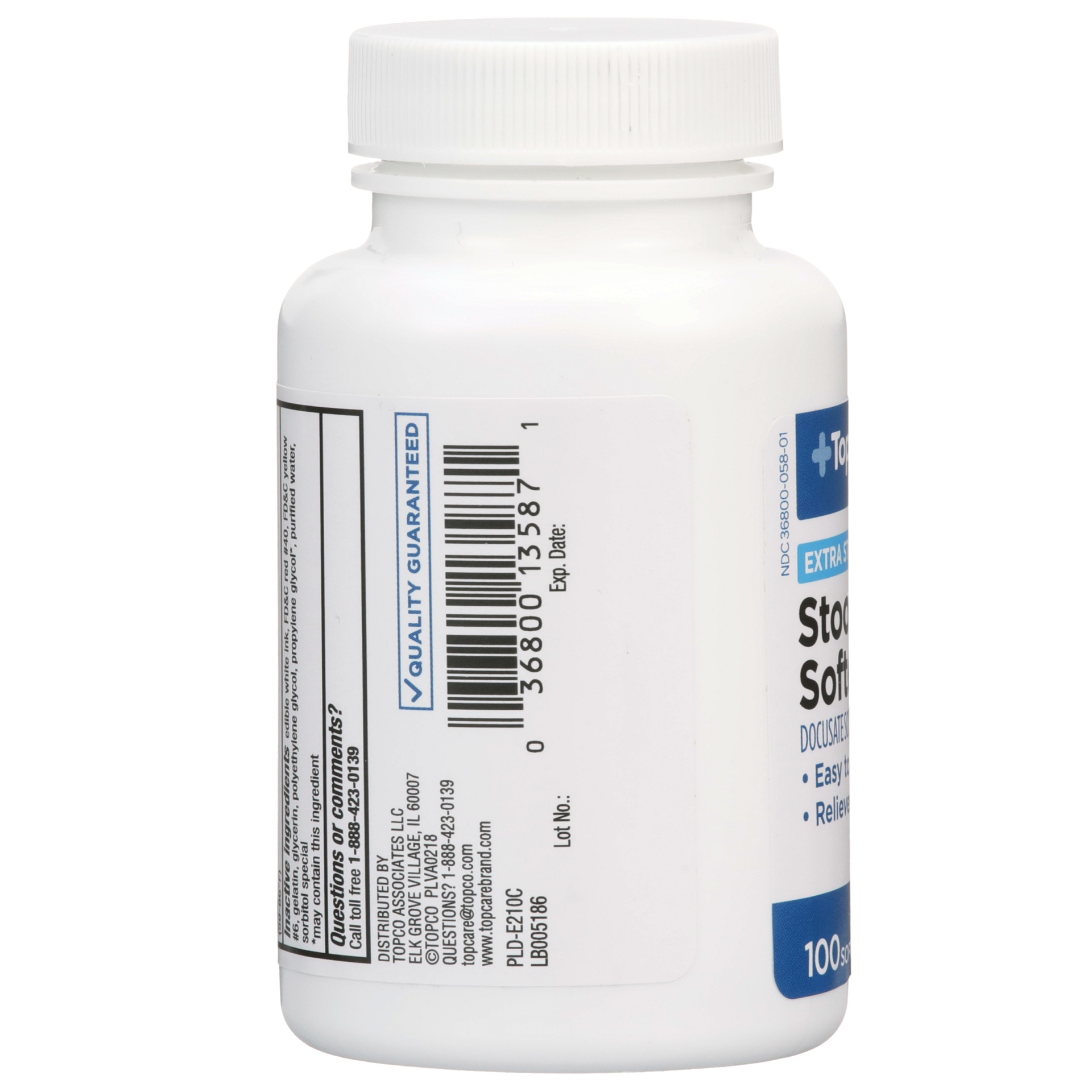 TopCare Extra Strength Stool Softener Softgels 100 ct Shipt