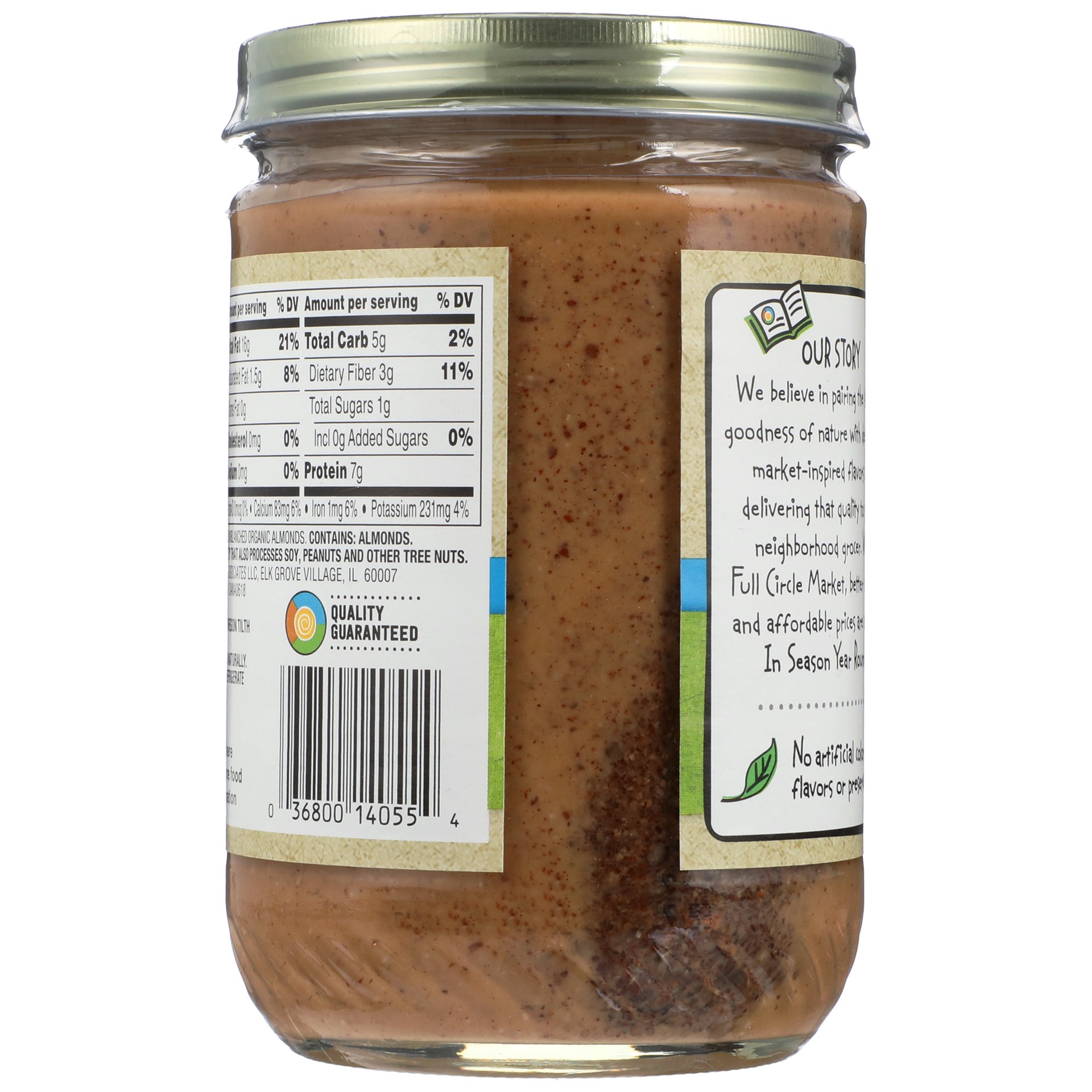 slide 2 of 6, Full Circle Market Organic Creamy Almond Butter 16 oz, 16 oz