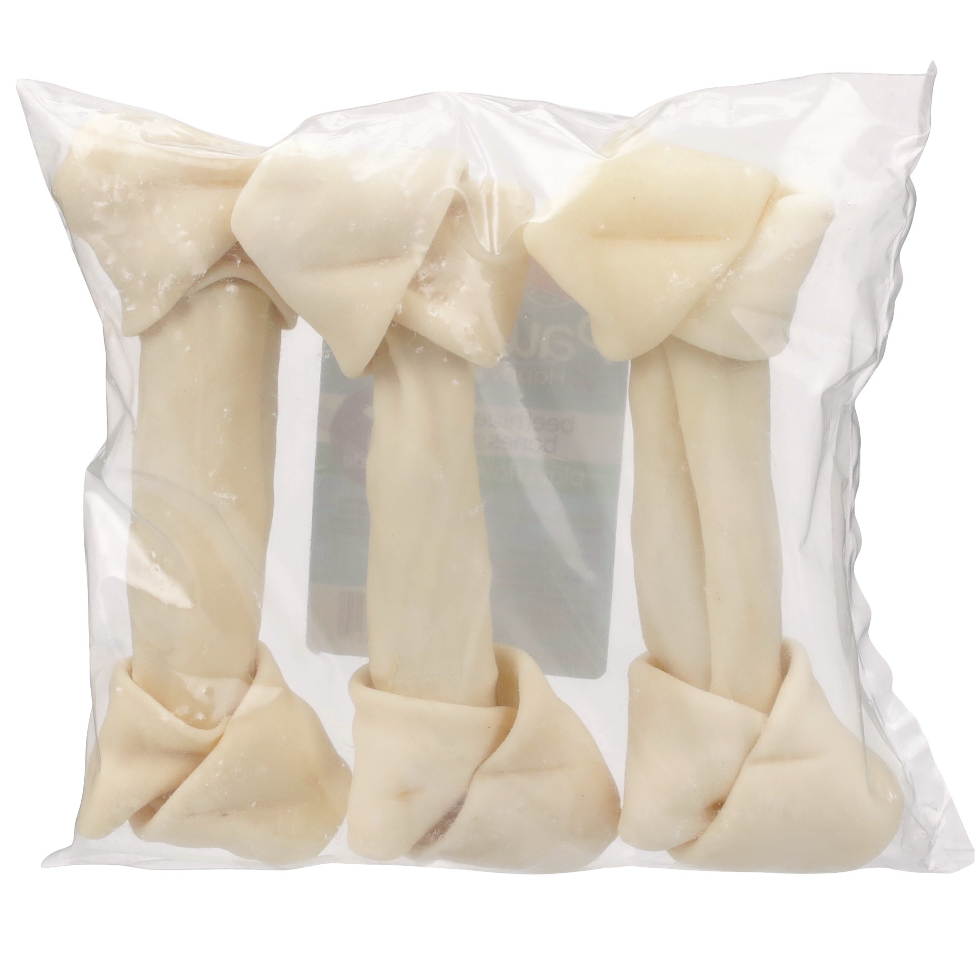 slide 4 of 6, Paws Happy Life 6" Plain Flavor Beefhide Bones, 3 ct