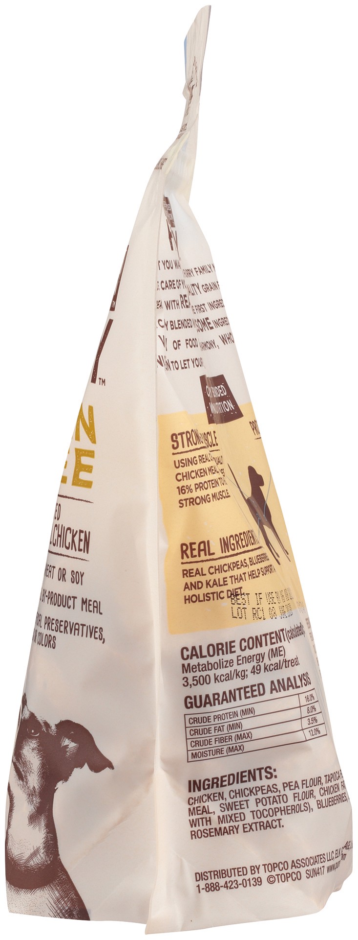 slide 4 of 6, Pure Harmony Grain Free Super Premium Chicken, Chickpea & Blueberry Recipe Biscuit Dog Treats 12 oz, 12 oz