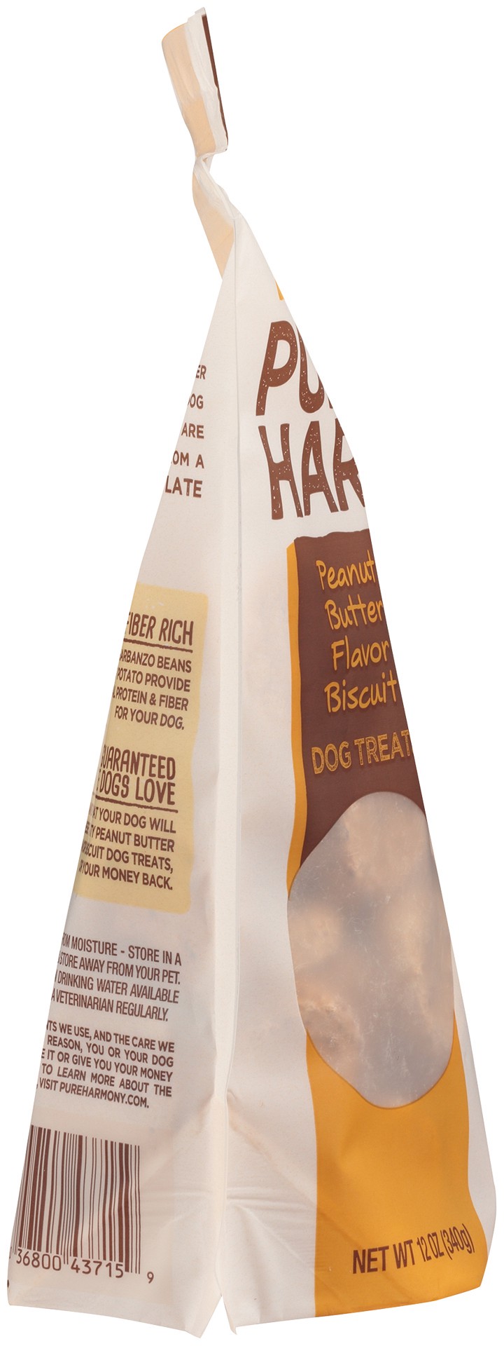 slide 6 of 6, Pure Harmony Grain Free Peanut Butter Flavor Biscuit Dog Treats 12 oz, 12 oz