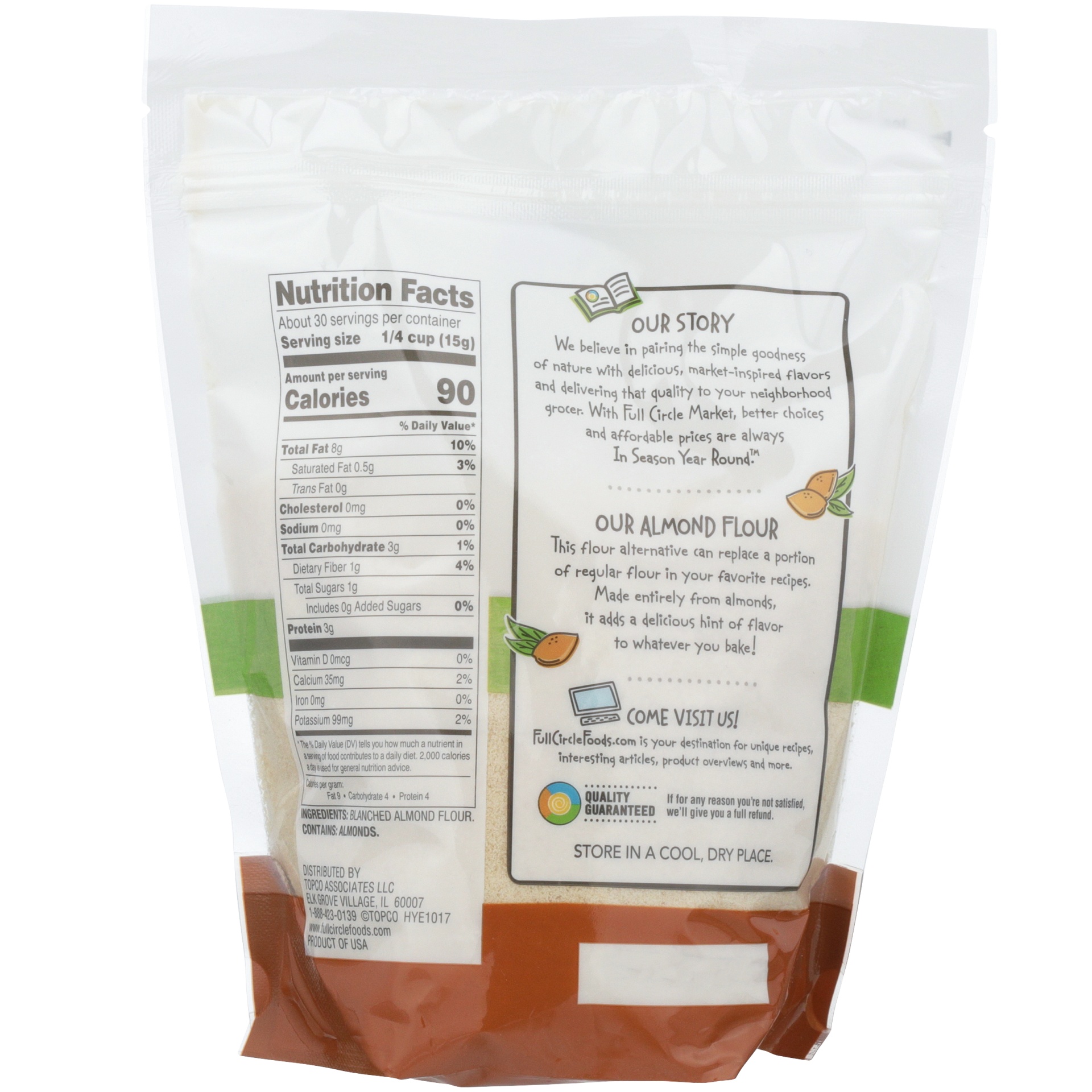 slide 2 of 6, Full Circle Market Almond Flour, 16 oz