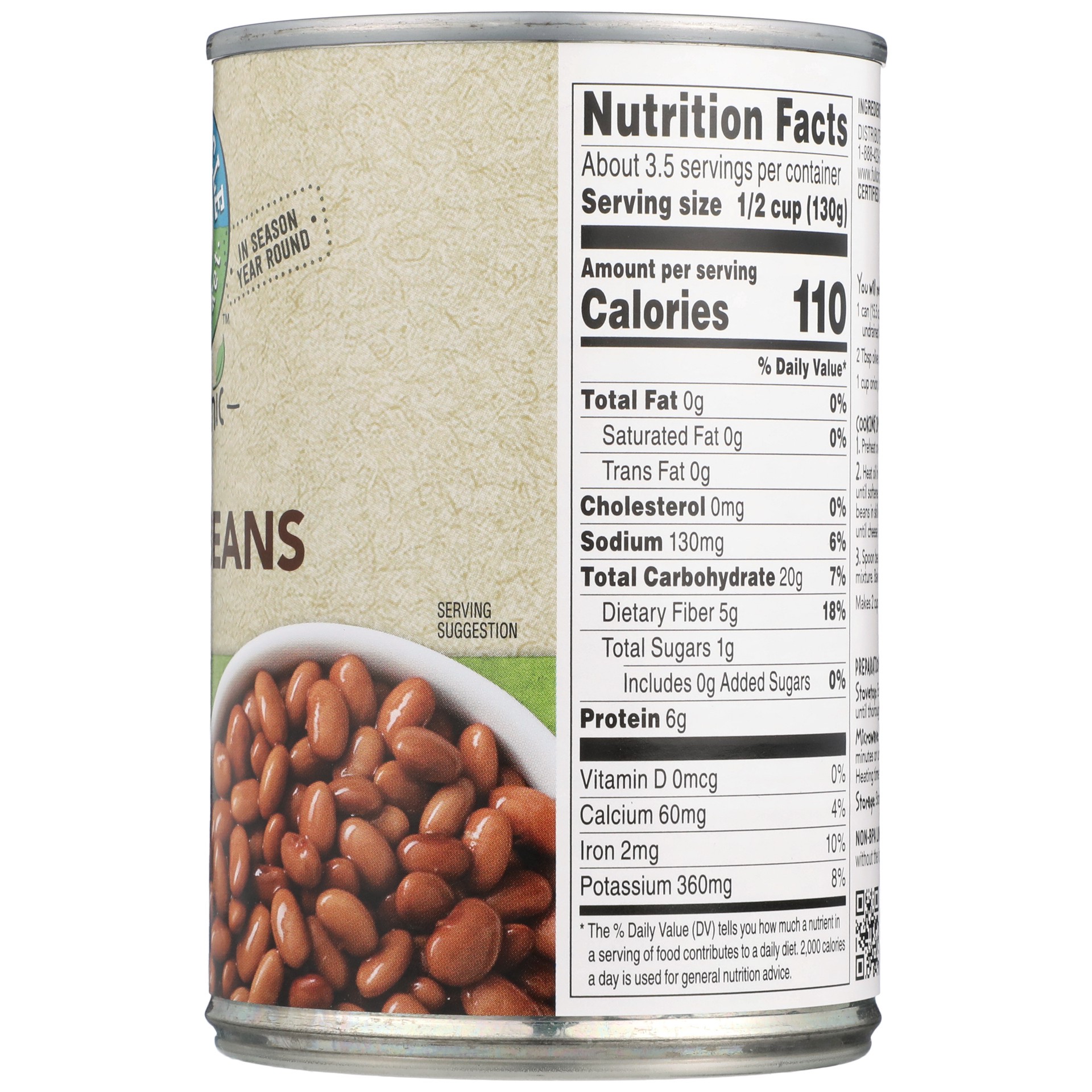 slide 5 of 6, Full Circle Organic Pinto Beans, 15.5 oz