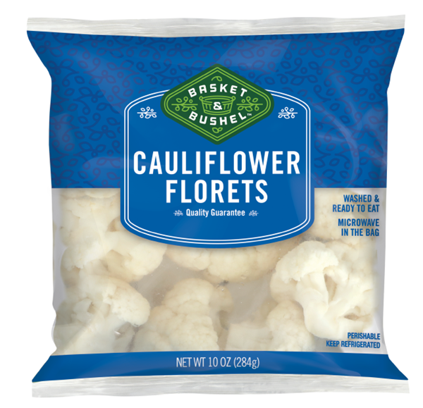 slide 1 of 1, Basket & Bushel Cauliflower Florets, 10 oz