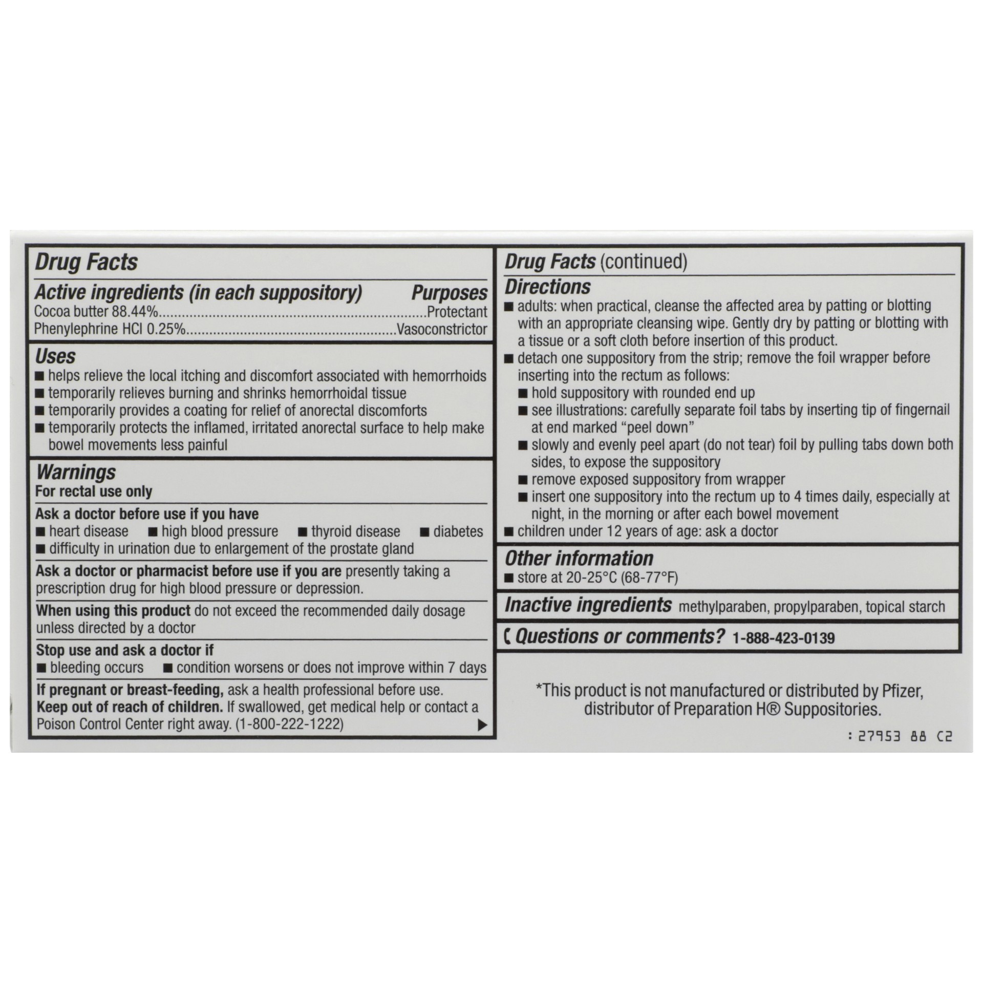 slide 2 of 6, TopCare Hemorrhoid Suppositories, 12 ct