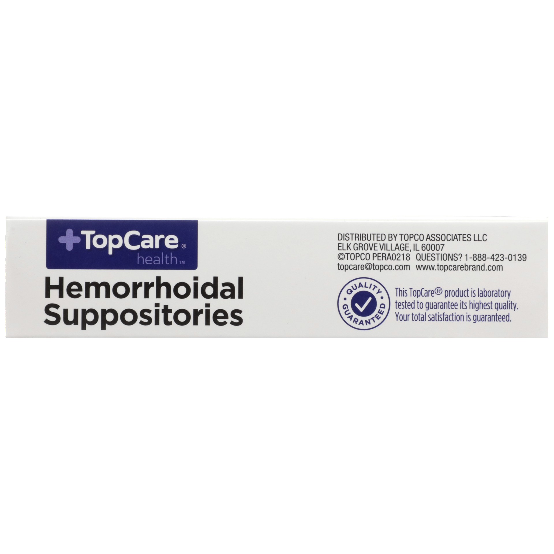 slide 3 of 6, TopCare Hemorrhoid Suppositories, 12 ct