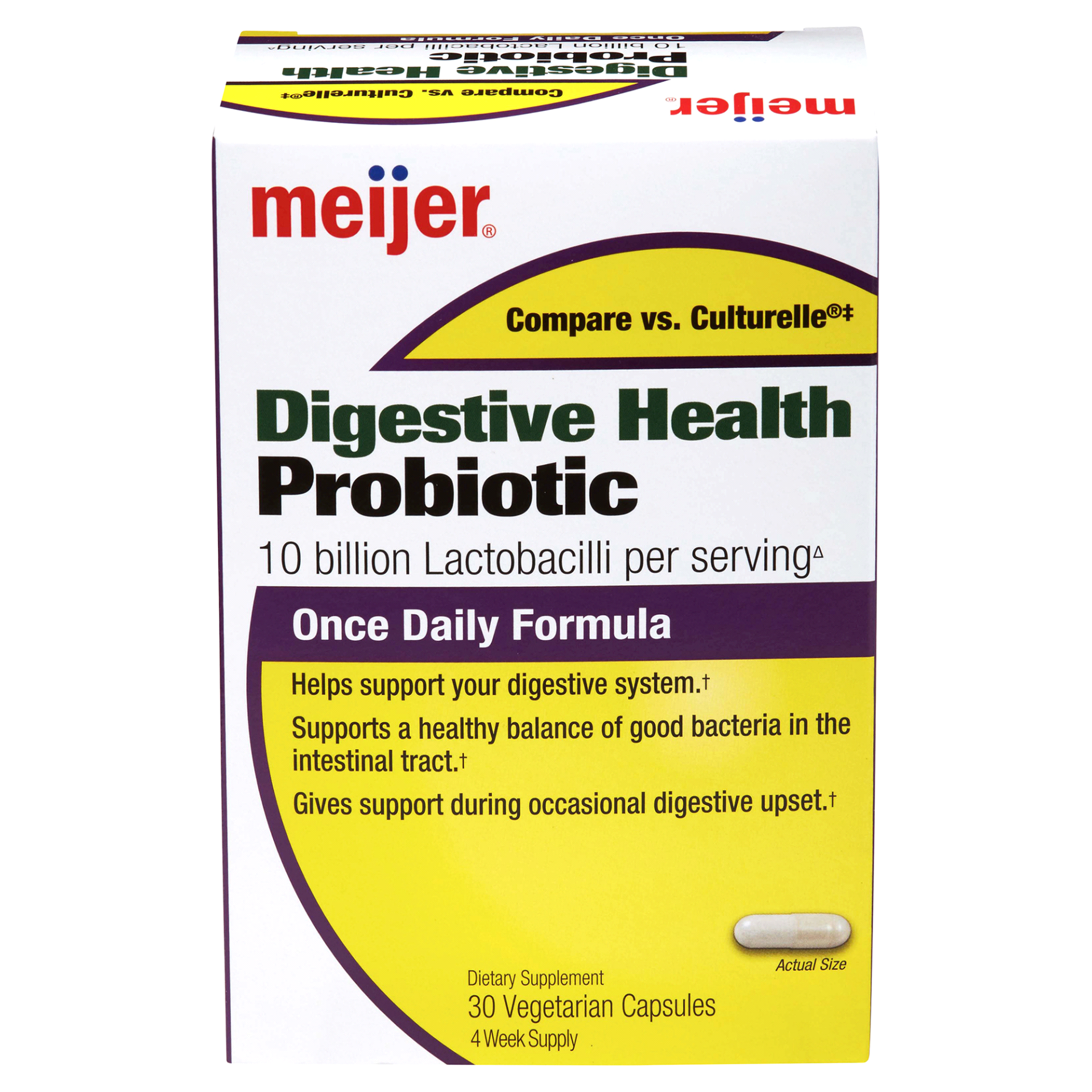 slide 1 of 5, Meijer Digestive Health Probiotic Cap, 30 ct