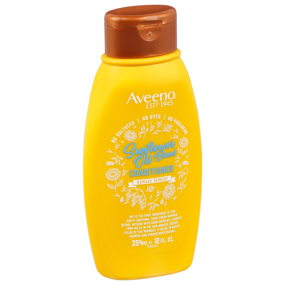 slide 2 of 9, Aveeno Sunflower Oil Blend Damage Remedy Conditioner 12 fl oz, 12 fl oz