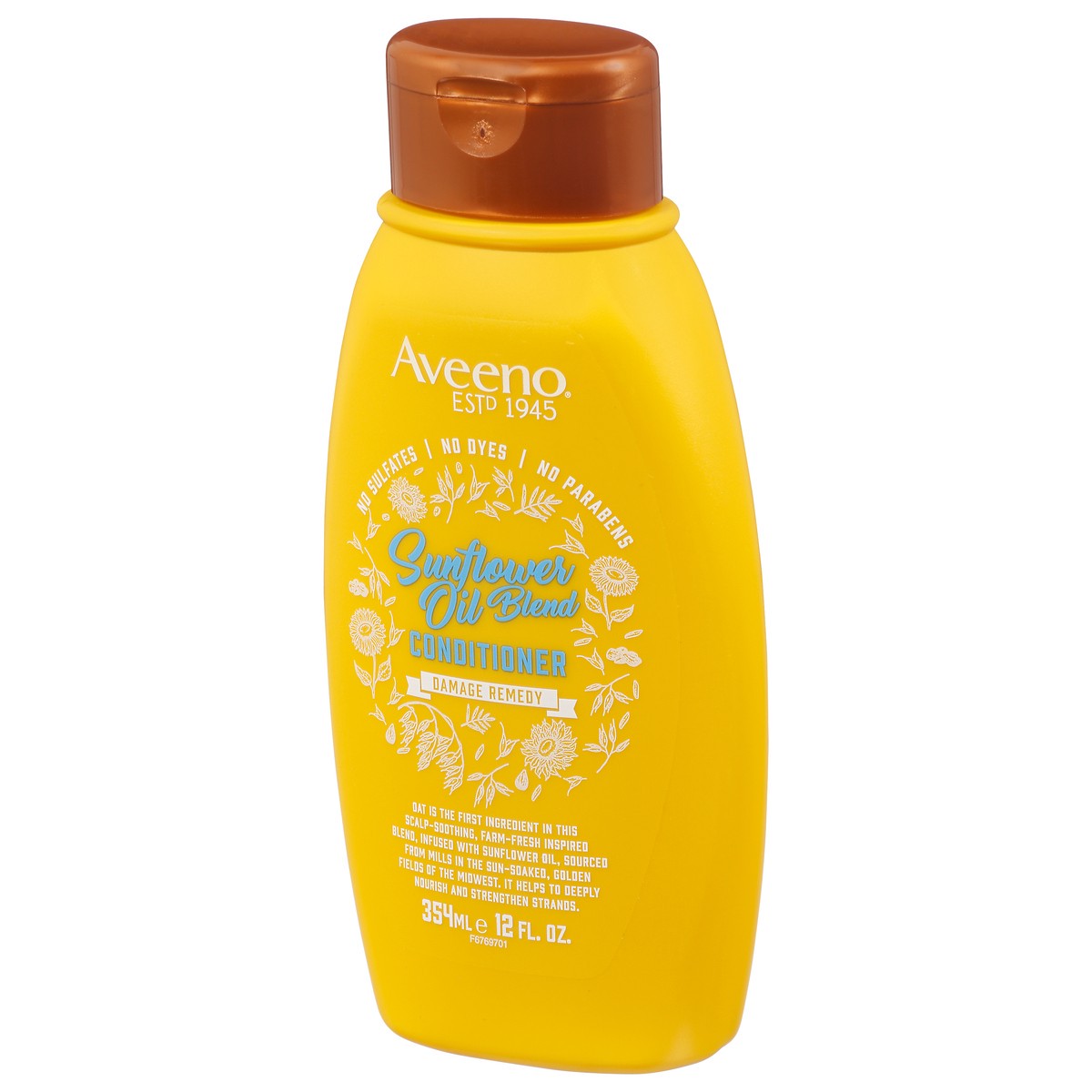 slide 3 of 9, Aveeno Sunflower Oil Blend Damage Remedy Conditioner 12 fl oz, 12 fl oz