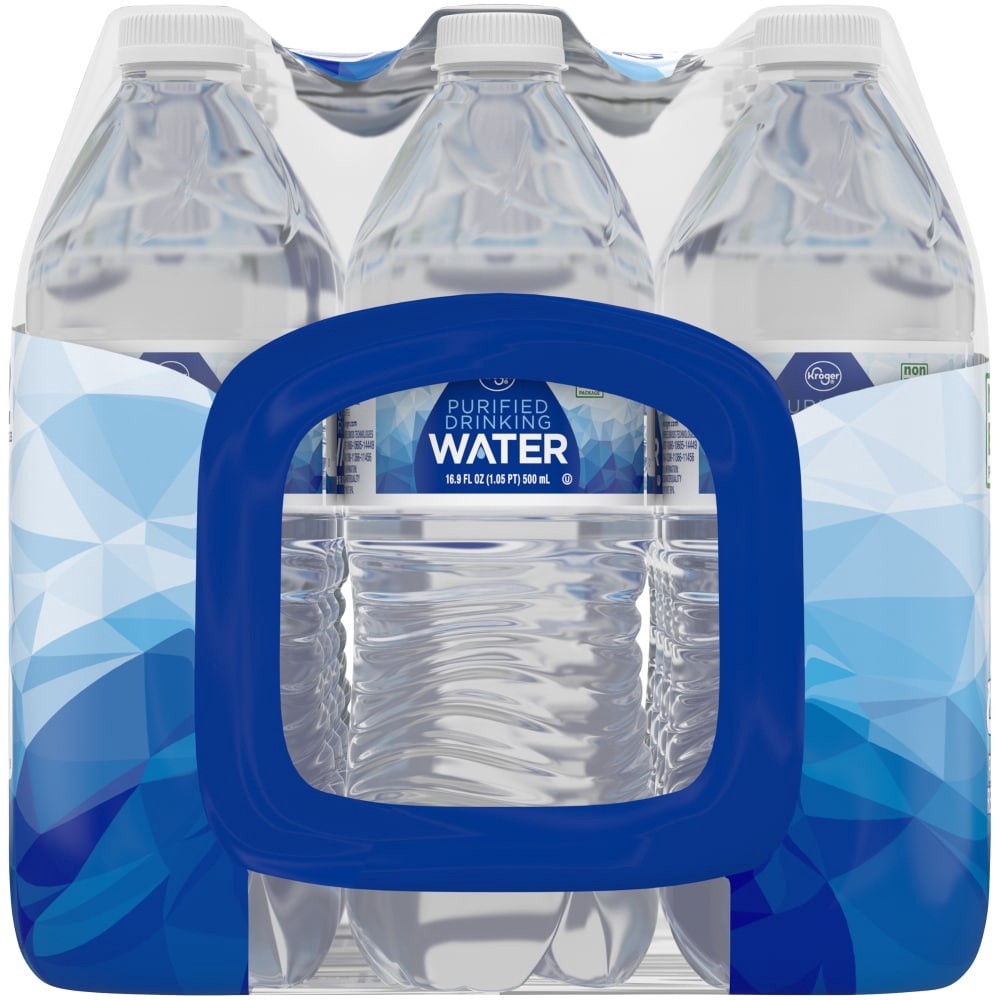 slide 3 of 3, Kroger Purified Drinking Water, 12 ct; 16.9 fl oz