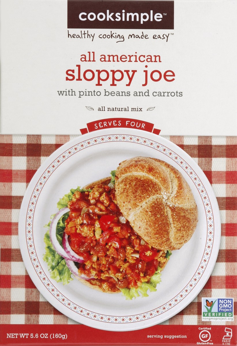 slide 4 of 4, Cooksimple All American Sloppy Joe, 5.6 oz