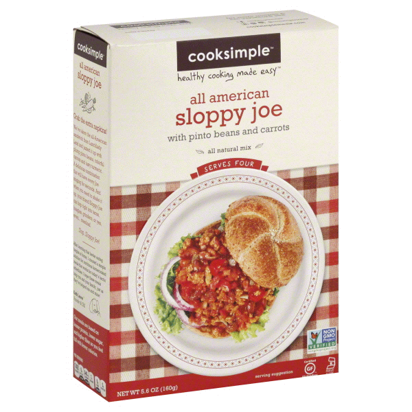 slide 1 of 4, Cooksimple All American Sloppy Joe, 5.6 oz