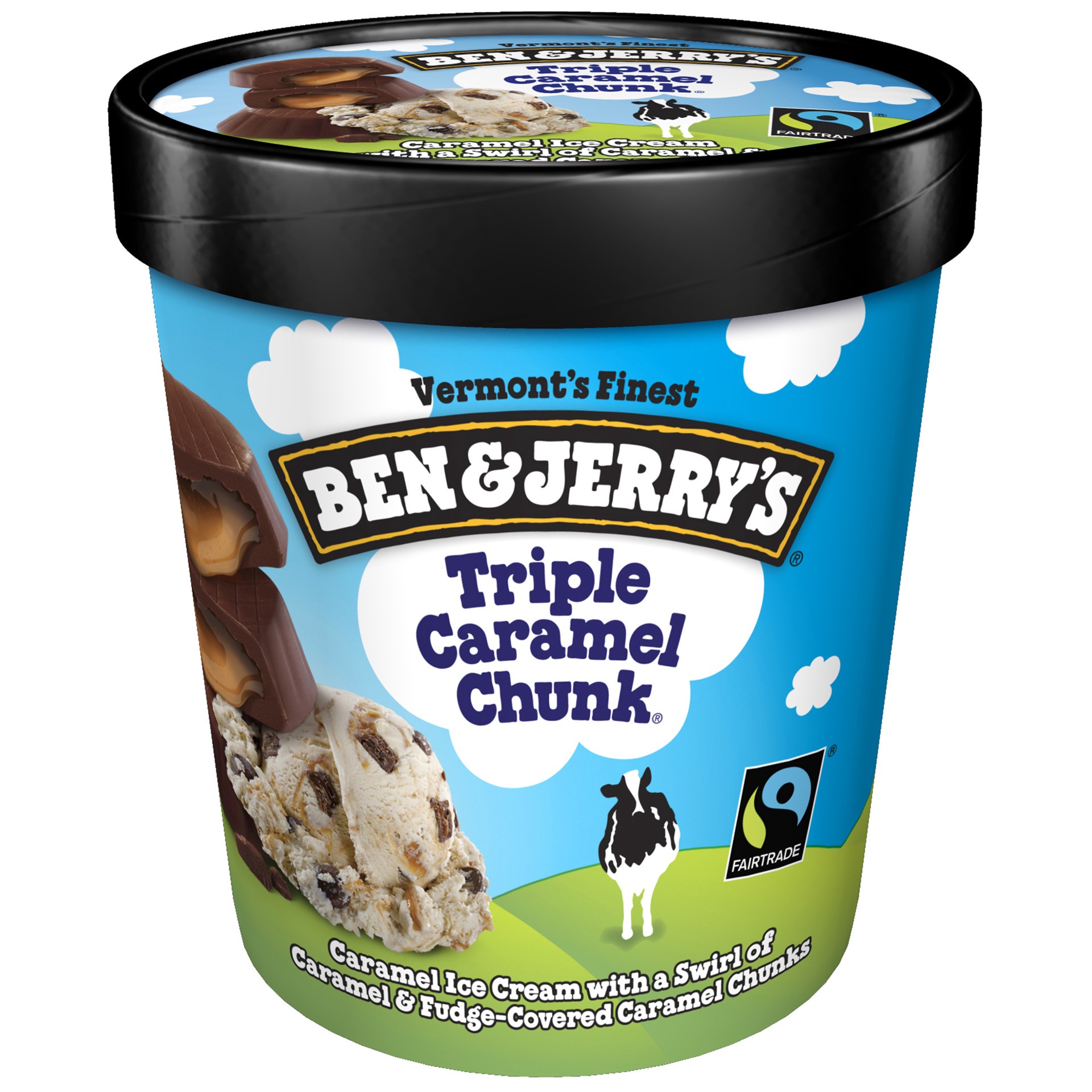 slide 3 of 4, Ben & Jerry's Ice Cream Triple Caramel Chunk, 16 oz, 16 oz