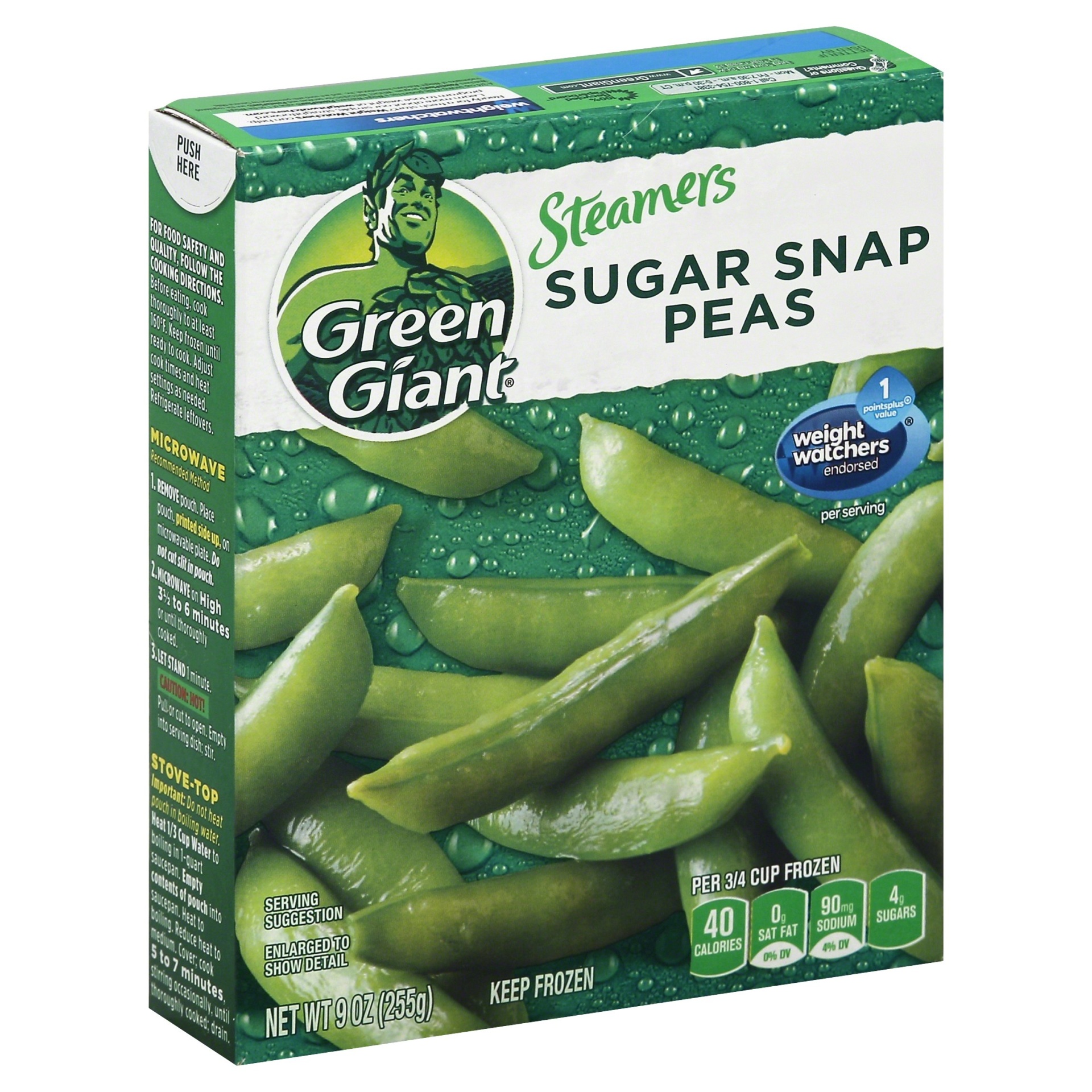 slide 1 of 8, Green Giant Sugar Snap Peas Healthy Heart, 9 oz