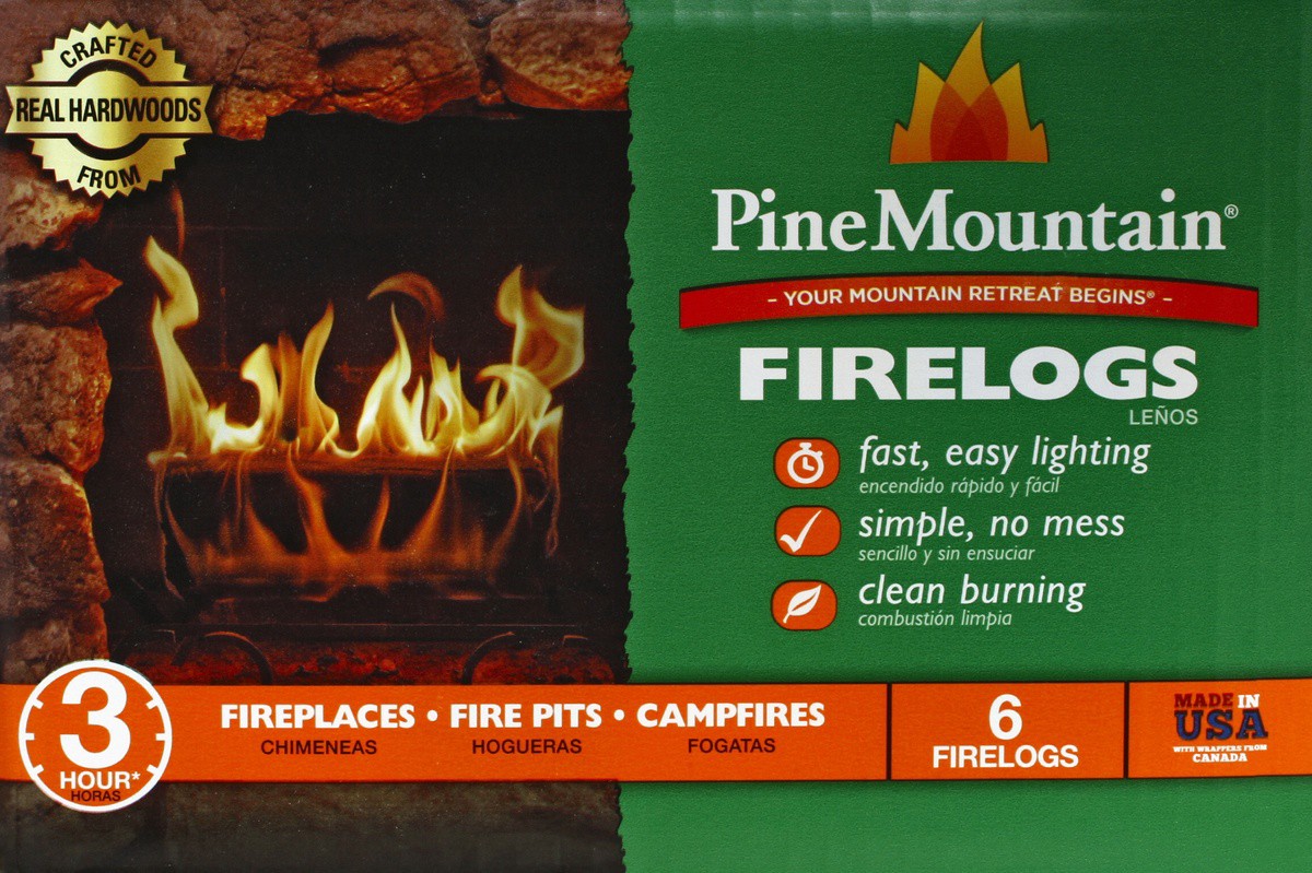 slide 6 of 7, Pine Mountain 3 Hour Firelog 6 ea, 6 ct; 3.8