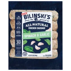 Bilinski's Bilinski Spinach Chicken Sausage