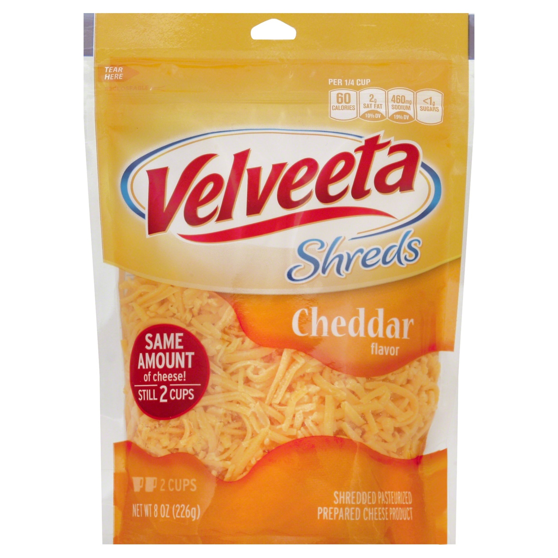 slide 1 of 1, Kraft Cheddar Flavor Velveeta Shreds, 8 oz