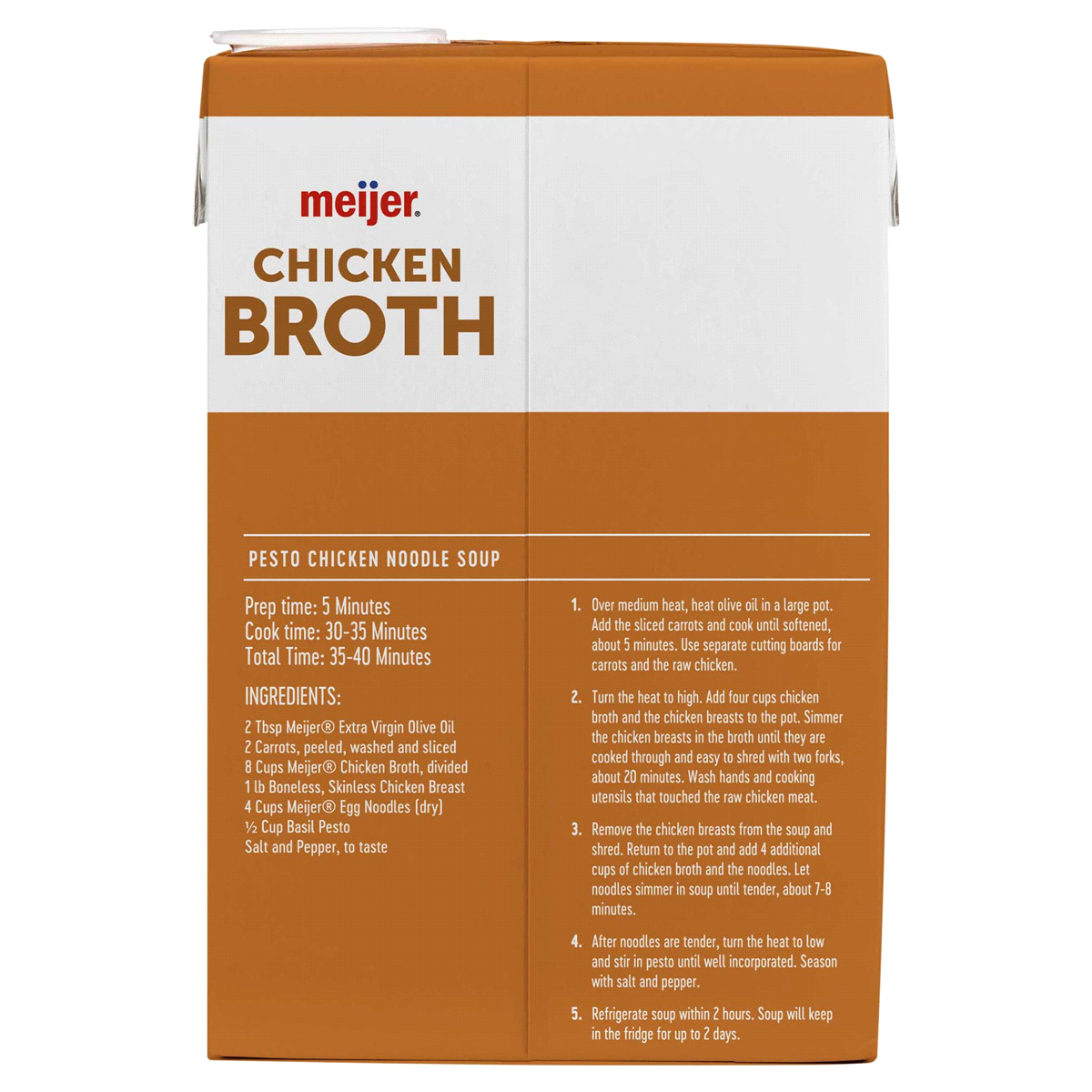 slide 11 of 17, Meijer Fat Free Chicken Broth, 48 oz