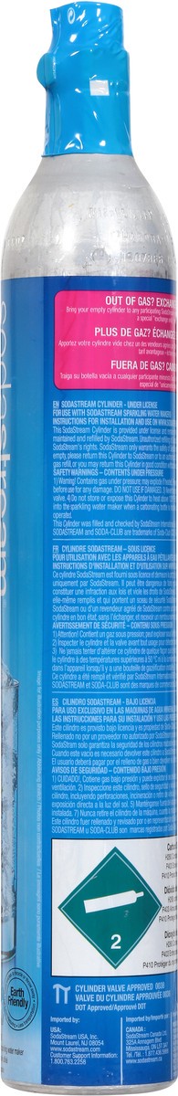 slide 5 of 11, SodaStream CO2 Cylinder 14.5 oz, 60 liter