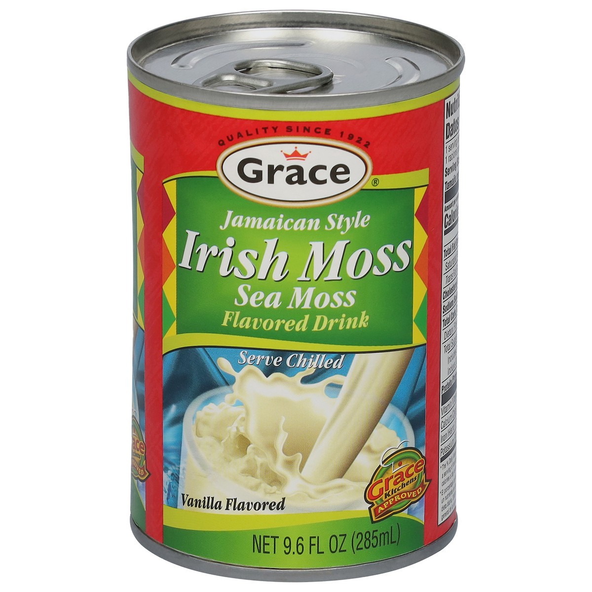 slide 1 of 9, Grace Jamaican Style Irish Moss Sea Moss Vanilla Flavored Flavored Drink - 9.6 fl oz, 9.6 fl oz