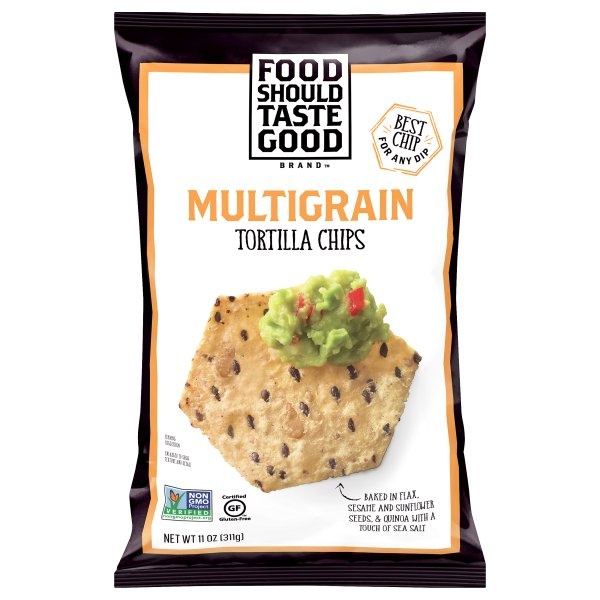 slide 1 of 1, Food Should Taste Good Tortilla Chips Gluten Free Non-Gmo Multigrain, 11 oz