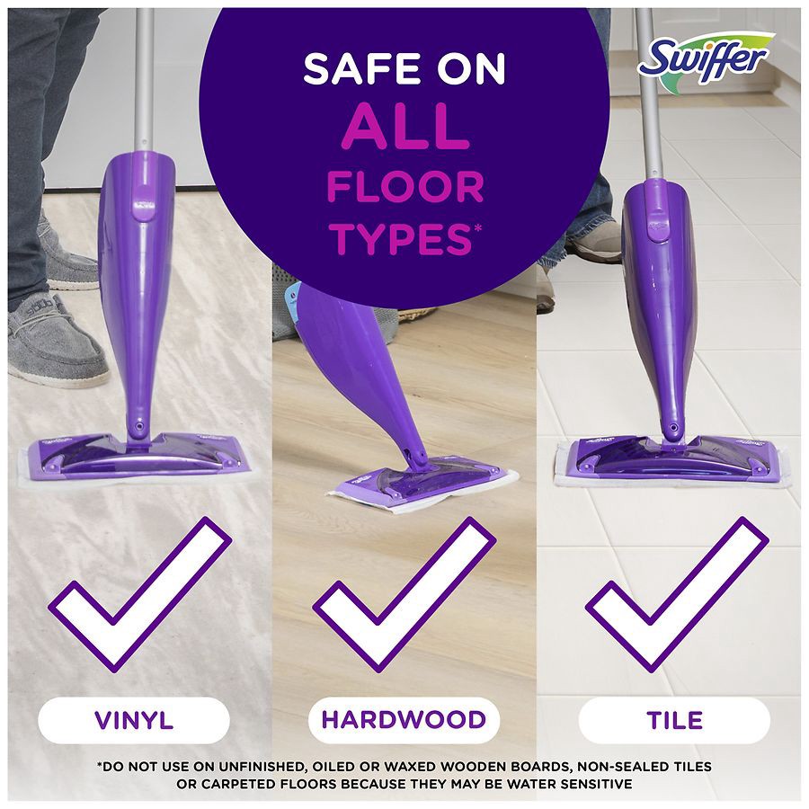 slide 2 of 5, Swiffer Wet Jet Mop Refill Solution, Wood, Laminate, Tile, Floor Cleaner, Lavender, 1.25 Liters, 42.2 fl oz