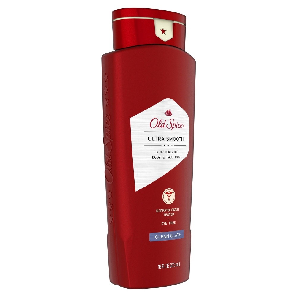 slide 3 of 4, Old Spice Ultra Smooth Moisturizing Face & Body Wash, Clean Slate, 16 fl oz