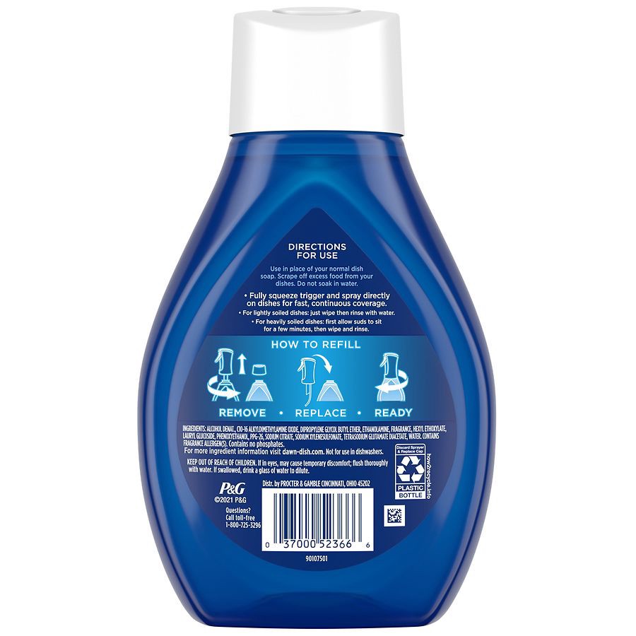 slide 2 of 5, Dawn Powerwash Fresh Dish Spray, Liquid Dish Soap Refill, 16 Fl Oz, 1 pint