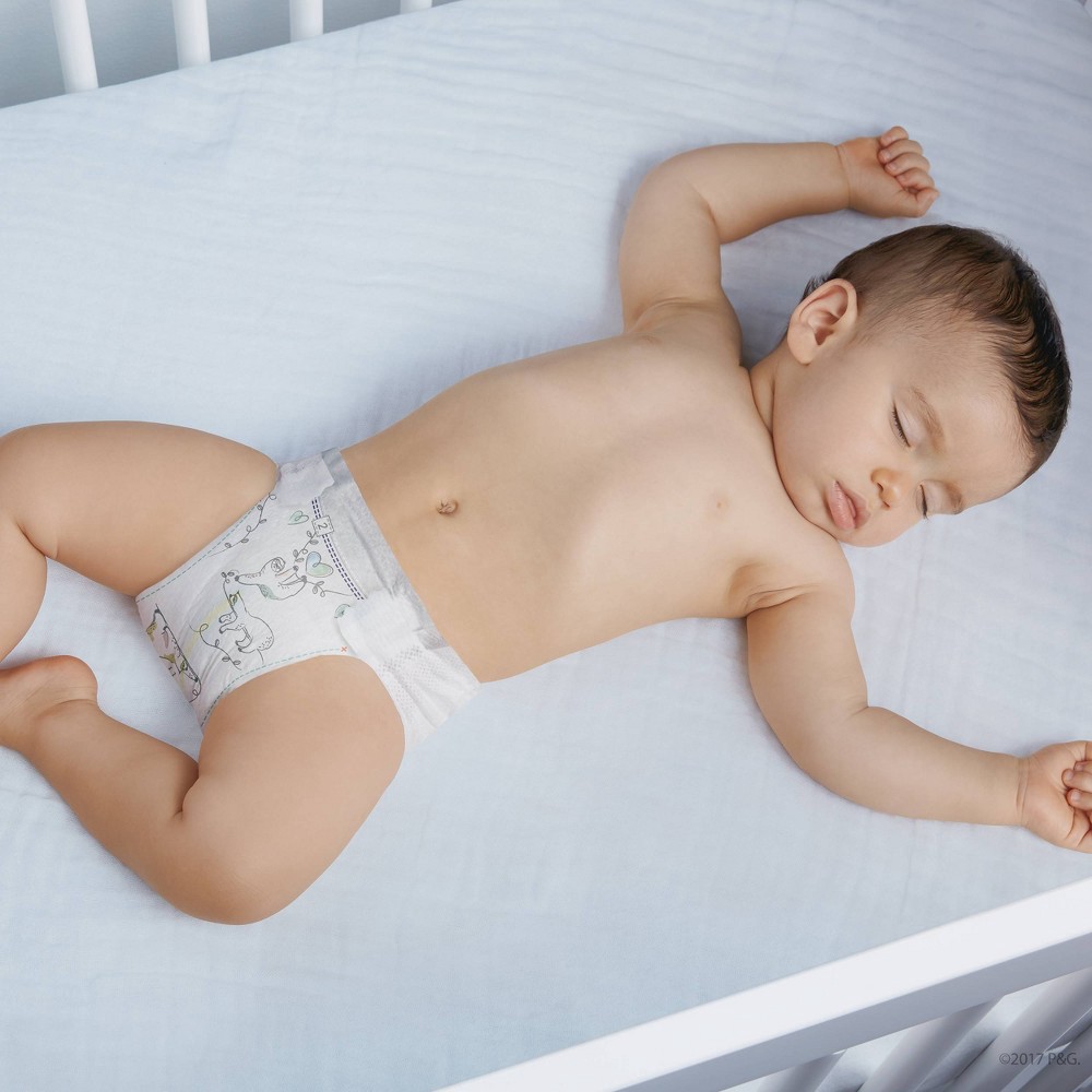 slide 4 of 7, Pampers Pure Baby Diapers, Size 1 (8-14 lbs), 82 count, Up to 100% Leakproof, Premium Hypoallergenic Soft Diapers, 82 ct