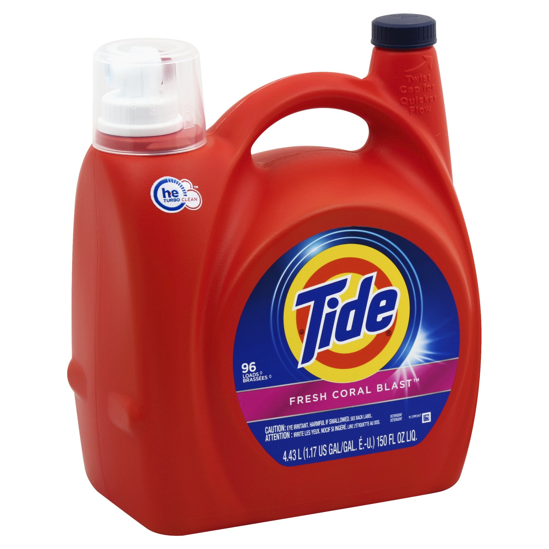 slide 1 of 2, Tide Fresh Coral Blast Liquid Laundry Detergent, 150 fl oz