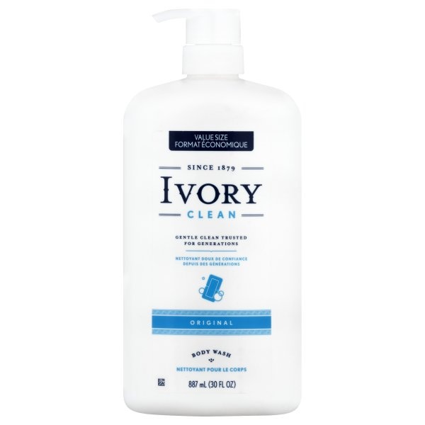 slide 1 of 7, Ivory Body Wash Original Scent, 30 fl oz