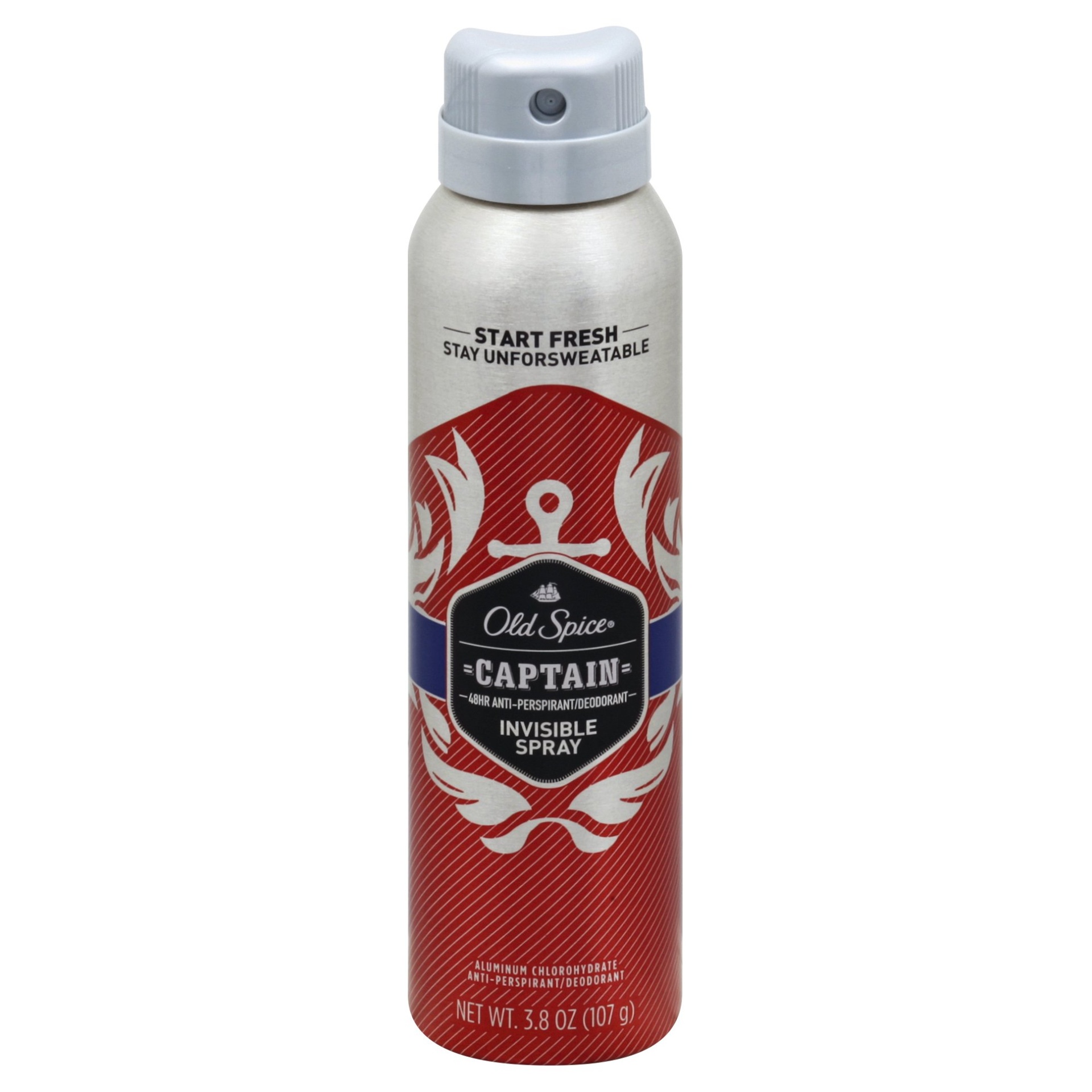 slide 1 of 3, Old Spice Red Collection Captain Invisible Spray Antiperspirant & Deodorant, 3.8 oz