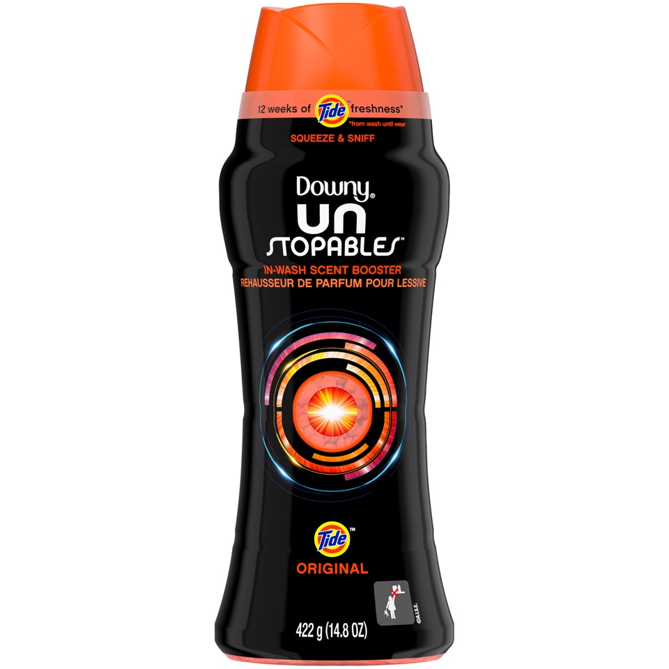 slide 1 of 4, Downy Unstopables Tide Original In-Wash Scent Booster, 14.8 oz