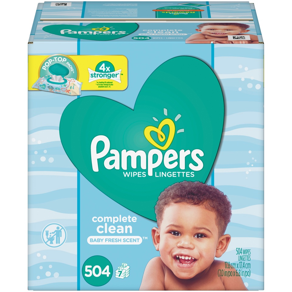slide 1 of 3, Pampers Wipes Complete Clean, 504 ct