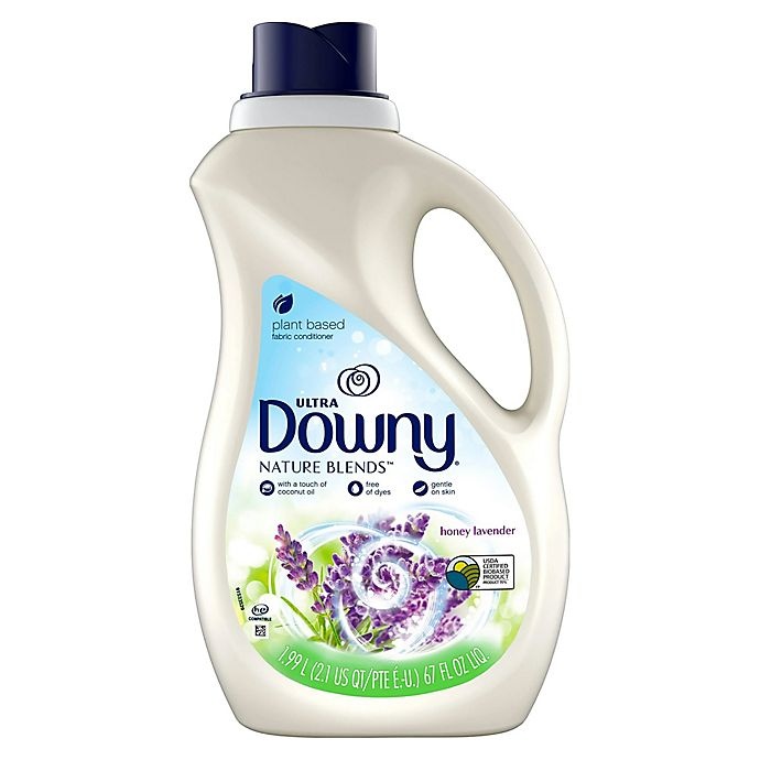 slide 1 of 1, Downy Nature Blends Honey Lavender Liquid Fabric Conditioner, 67 oz