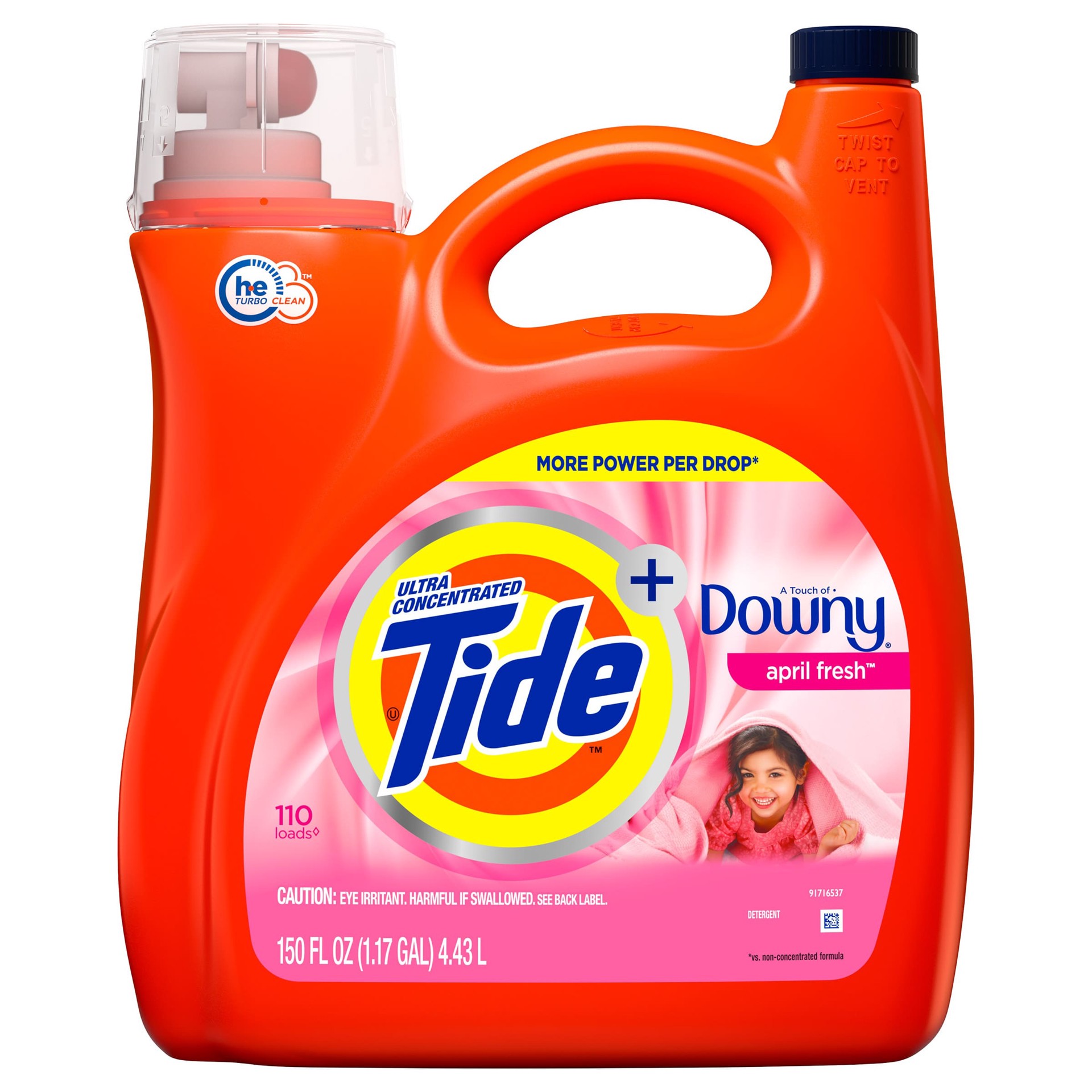 slide 1 of 1, Tide Touch of Downy He Liquid Laundry Detergent, 