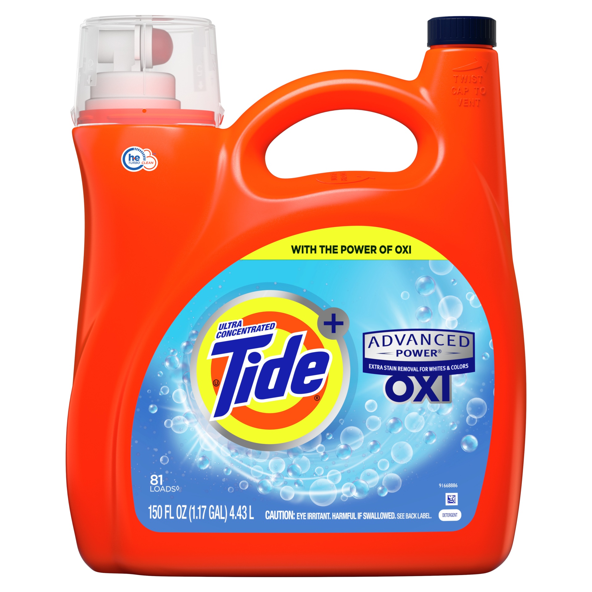 slide 1 of 1, Tide Advance Power High Efficiency Laundry Detergent, 