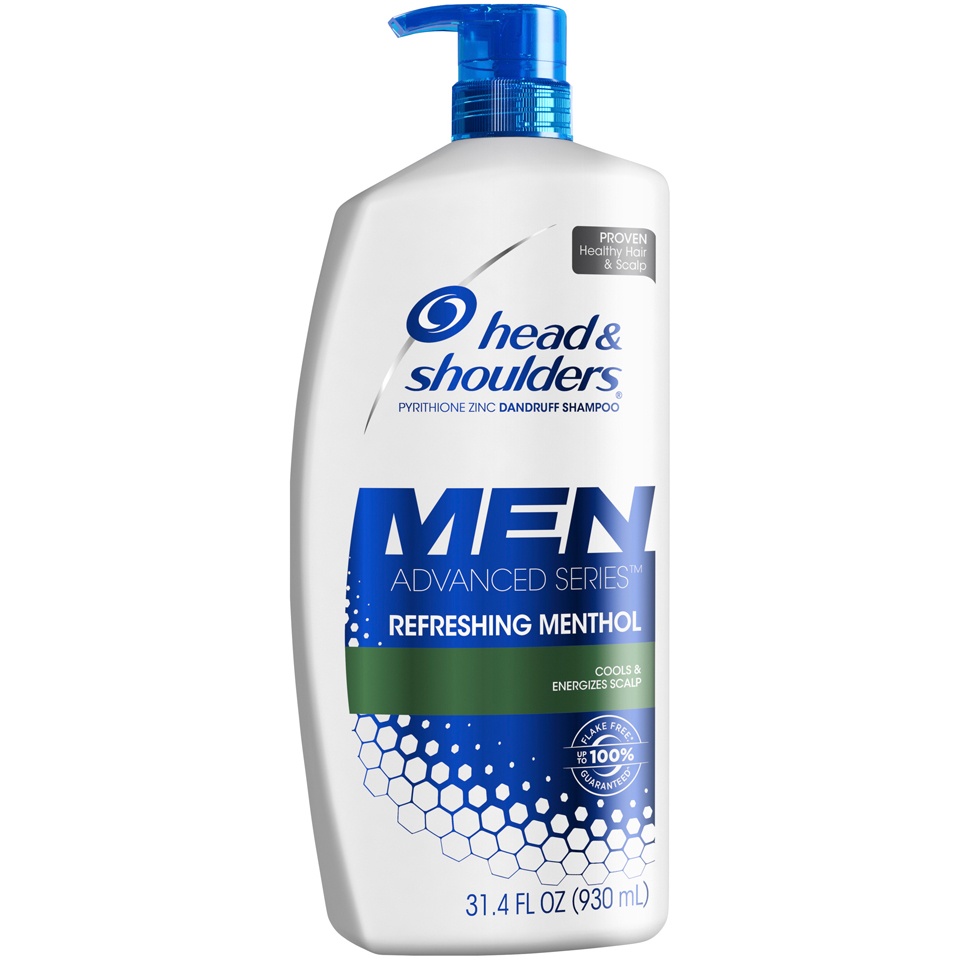 slide 1 of 3, Head & Shoulders Head and Shoulders Refreshing Menthol Anti-Dandruff Shampoo, 31.4 fl oz